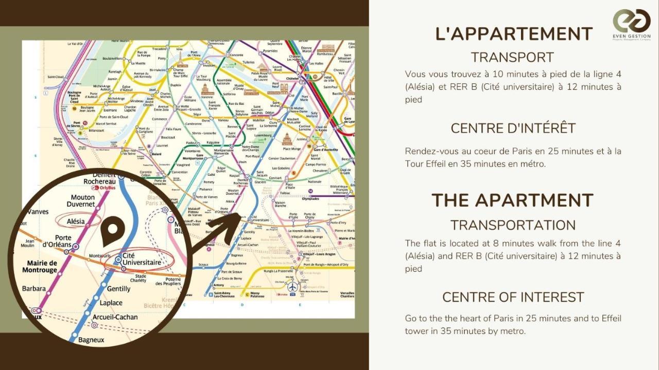 cosy independant studio proche gare et jardin Parigi Esterno foto